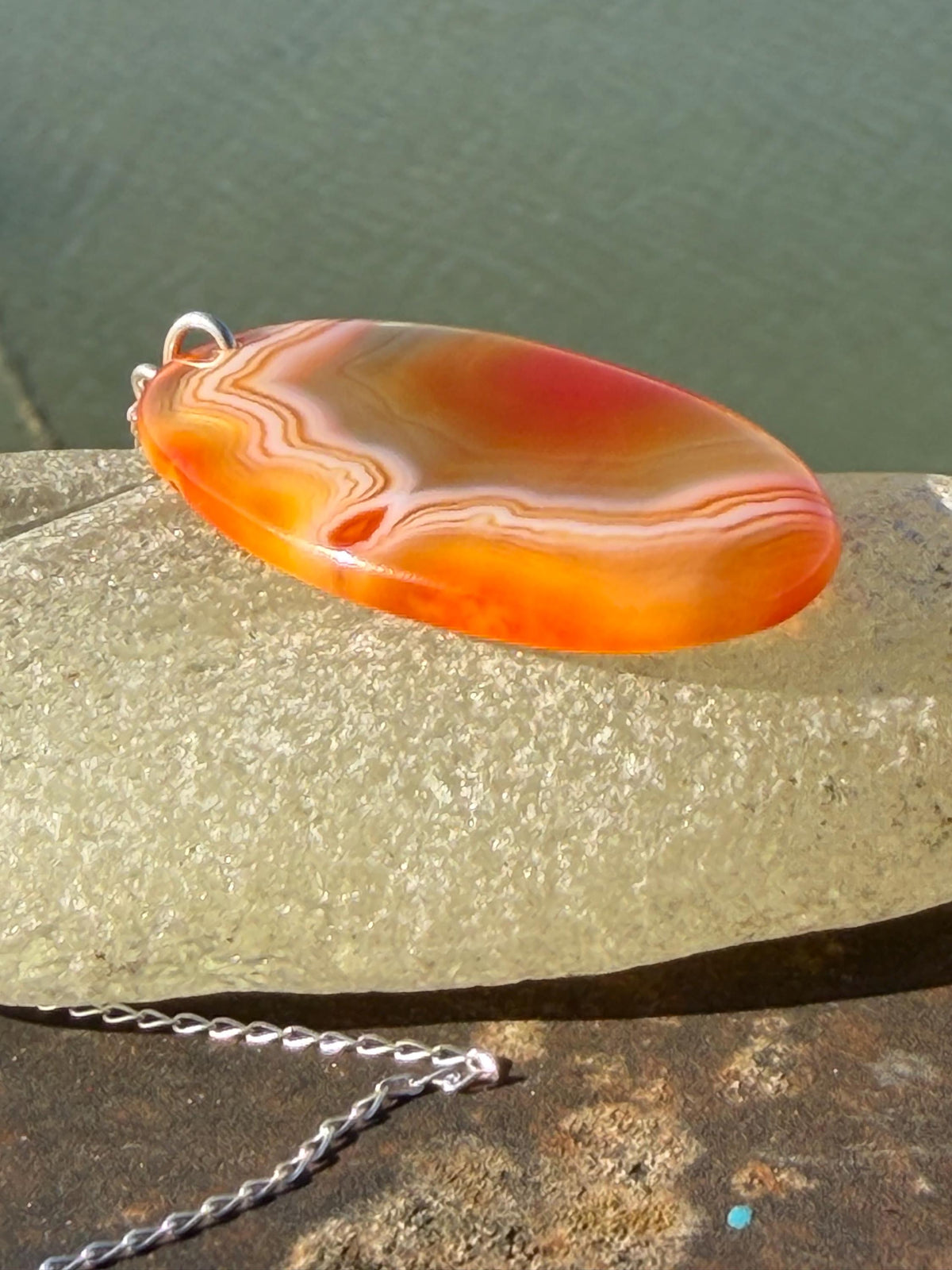 Agate necklace, ethical jewellery, bohemian necklace, unusual jewellery, agate pendant, white gemstone necklace. Boho jewellery